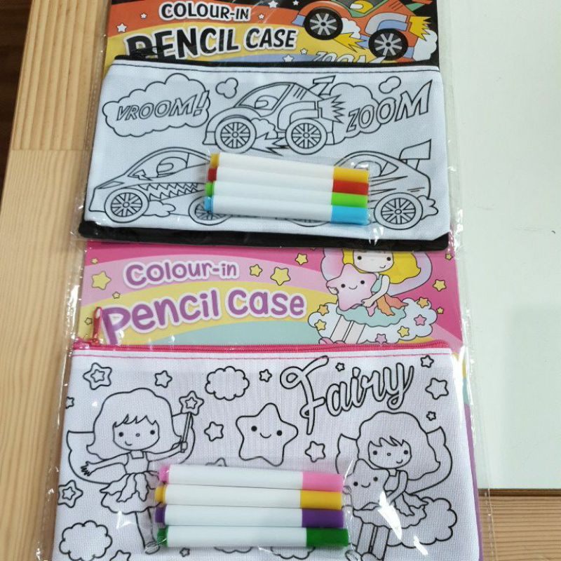 

Mewarnai TempatPensil Sendiri Coloring Pencil Case Karakter Mobil dan Peri Termasuk Spidol 4 warna