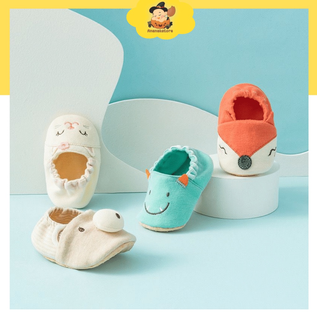 ANANAK - SEPATU BAYI LUCU 0-1 TAHUN / PREWALKER BAYI / SEPATU BAYI KAIN KANVAS LUCU IMPORT