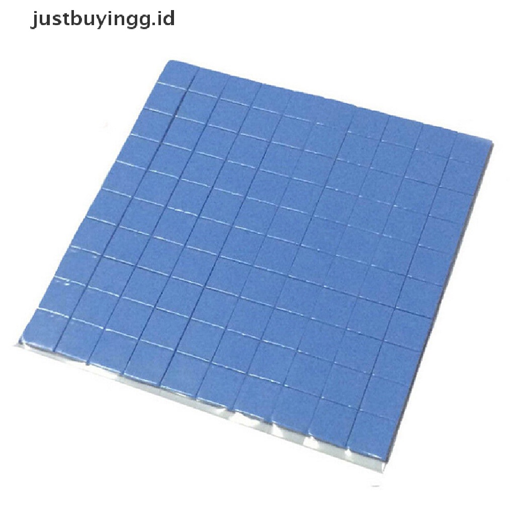 Pad Silikon Konduktif Termal Pendingin Gpu Cpu Warna Biru Ukuran 100mm X 100mm X 1mm