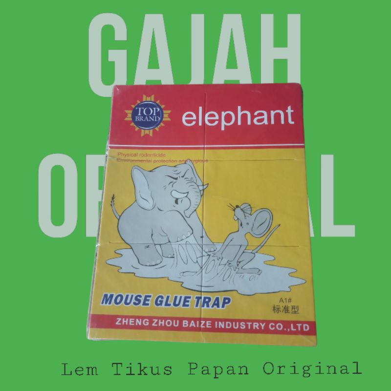 Lem Tikus Papan Elephant super lem tikus Cap Gajah Import Kualitas Grade 1