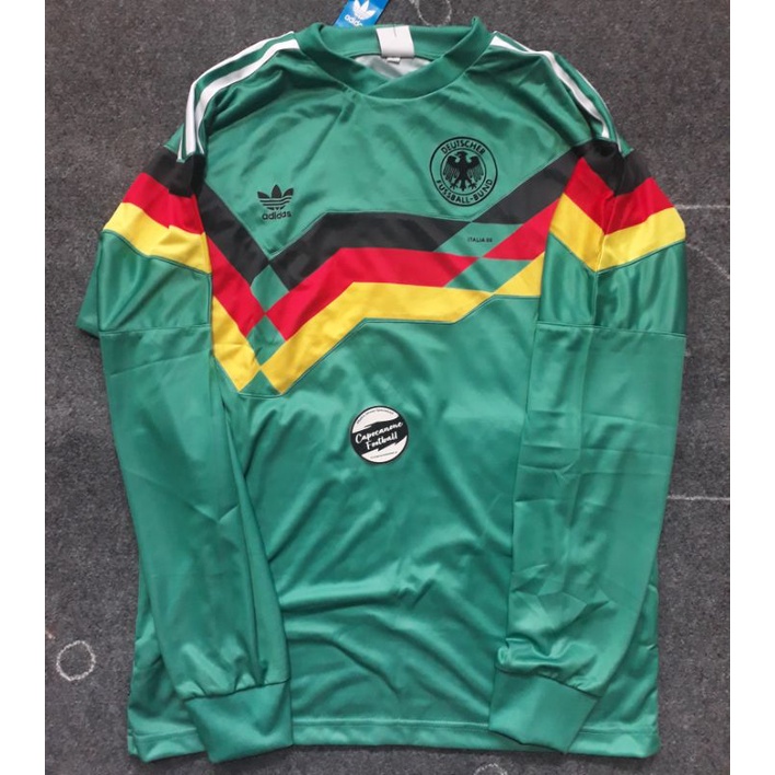 BAJU JERSEY JERMAN RETRO 1991 1992 1993 91 92 93 AWAY 1990 90 BLOKECORE SKENA PANJANG LS LONGSLEEVE
