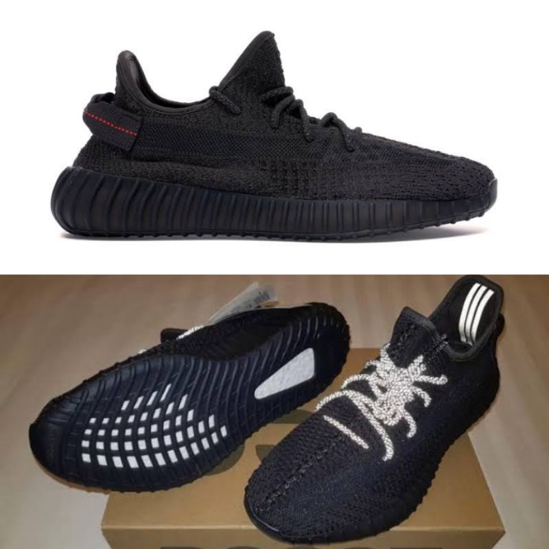 Sepatu Yeezy Boost 350 V2 Static Black Reactive Original 100% Kode Artikel FU9006