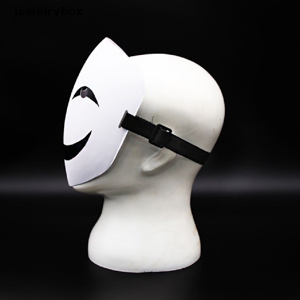 (jewelrybox) Helm / Masker Wajah Desain Anime Black Bullet Hiruko Warna Putih Untuk Cosplay / Halloween