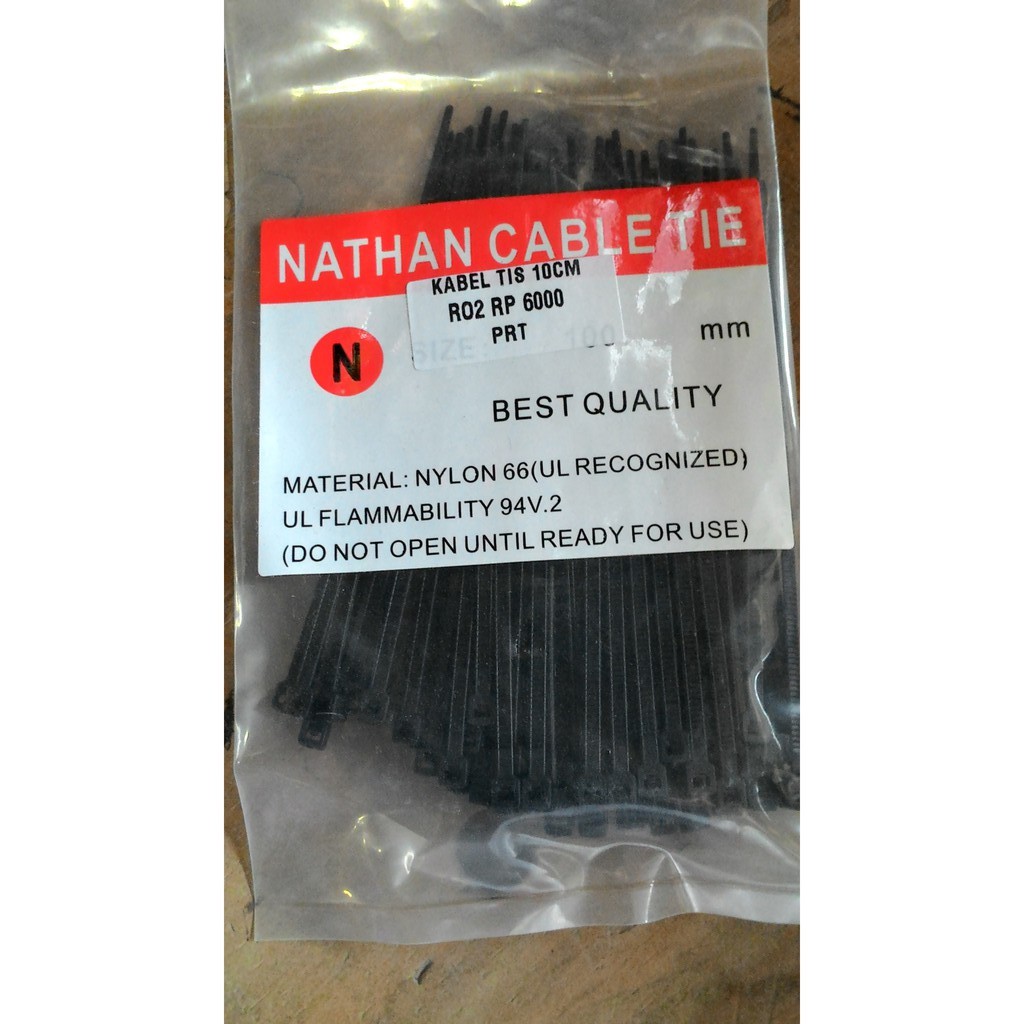 Kabel Tis / Cable Tie / Kabel Ties 10 cm Merk Nathan