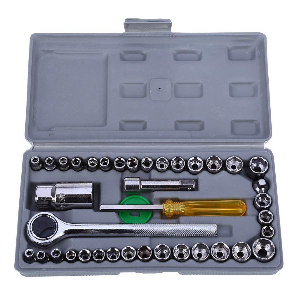 Kunci sok 40 Pcs MITSUYAMA Multipurpose Combination Socket Wrench set