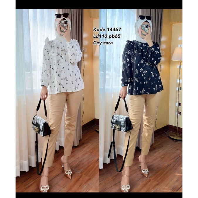 atasan bahan cey Zara ld 110 busui