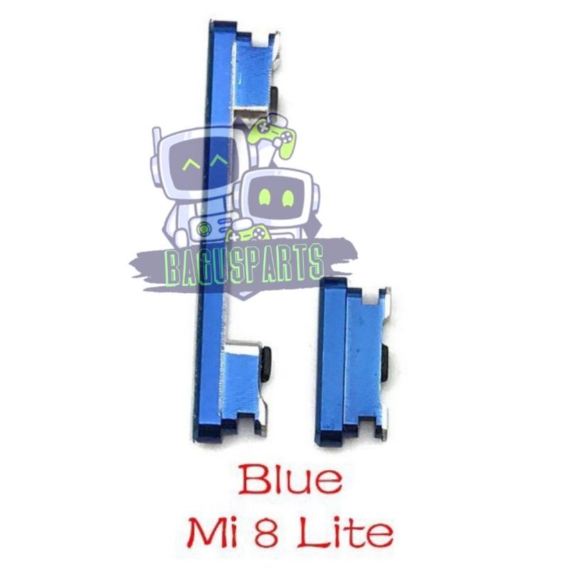 TOMBOL XIAOMI MI 8 LITE ON OFF VOLUME BIRU