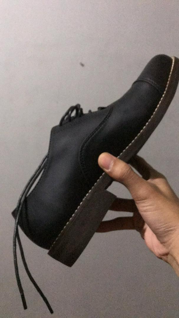 Brygan Craftmanship - Sepatu Kerja Pantofel Sanada Derby Oxford Black