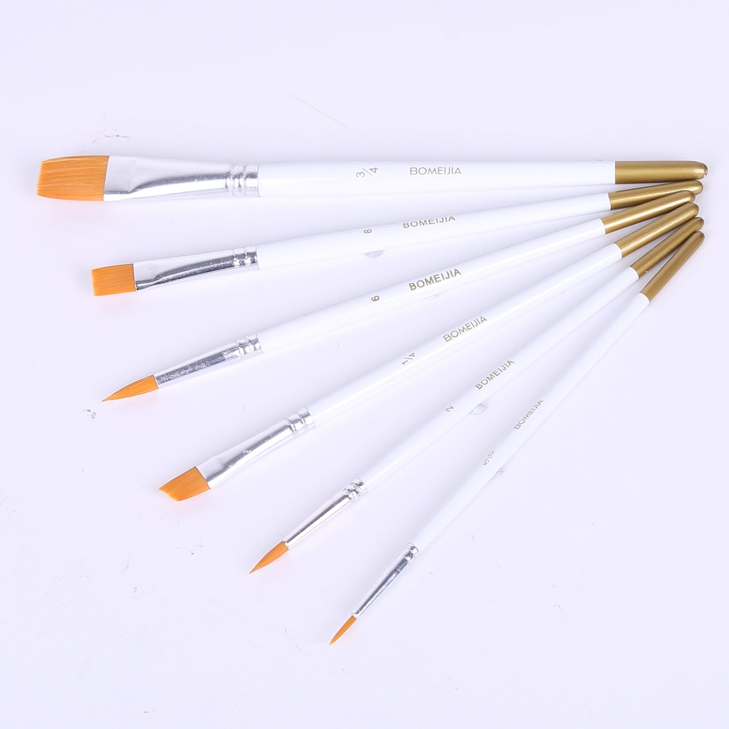 BOMEIJIA 6pcs White Brush Set