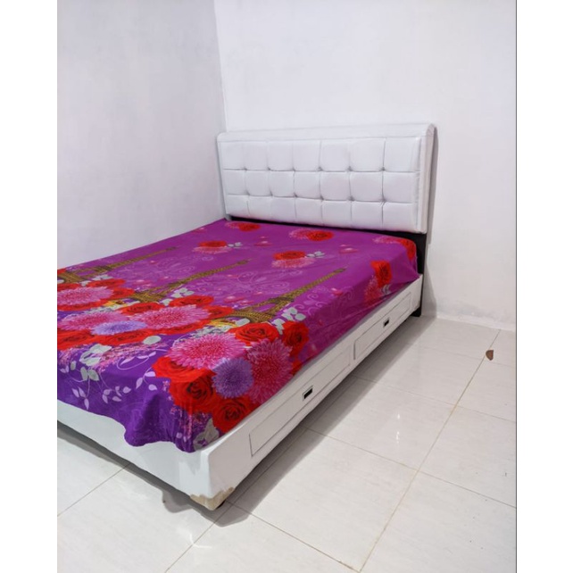 Dipan Divan tempat tidur minimalis Dipan kasur spring bed laci putih