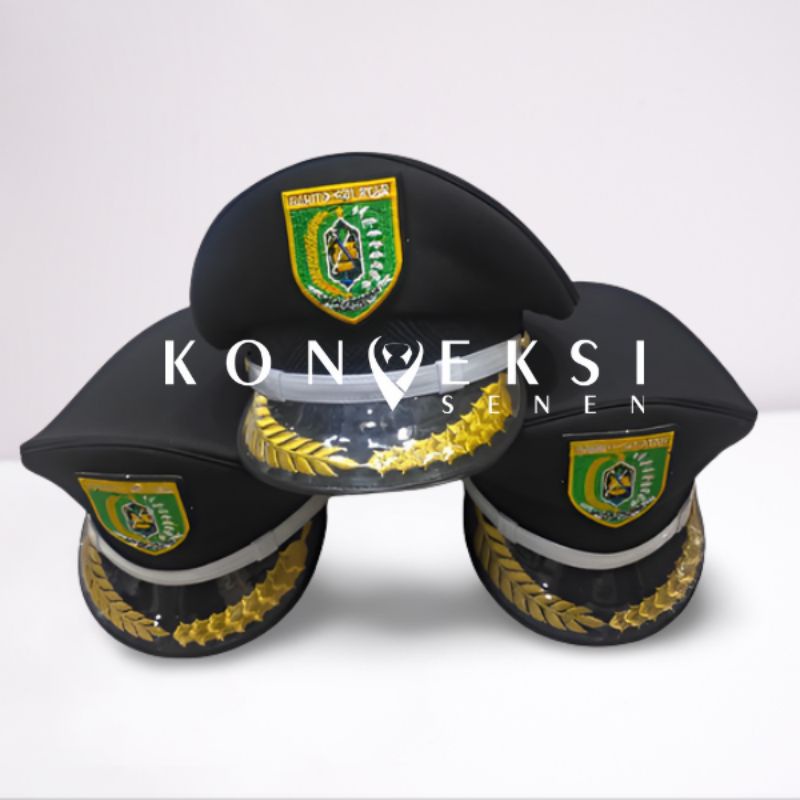 topi pet pdu lurah terbaru logo daerah masing-masing