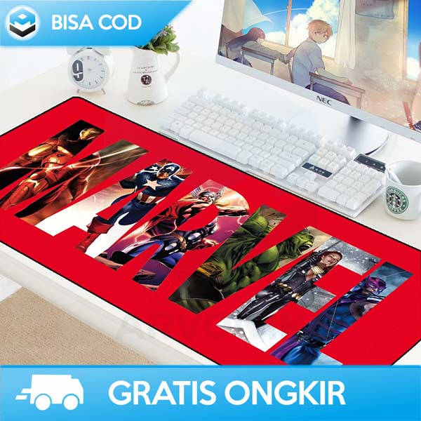 GAMING MOUSE PAD XL DESK MAT LEMBUT MARVEL SLIP BACK SILICONE GAME 011