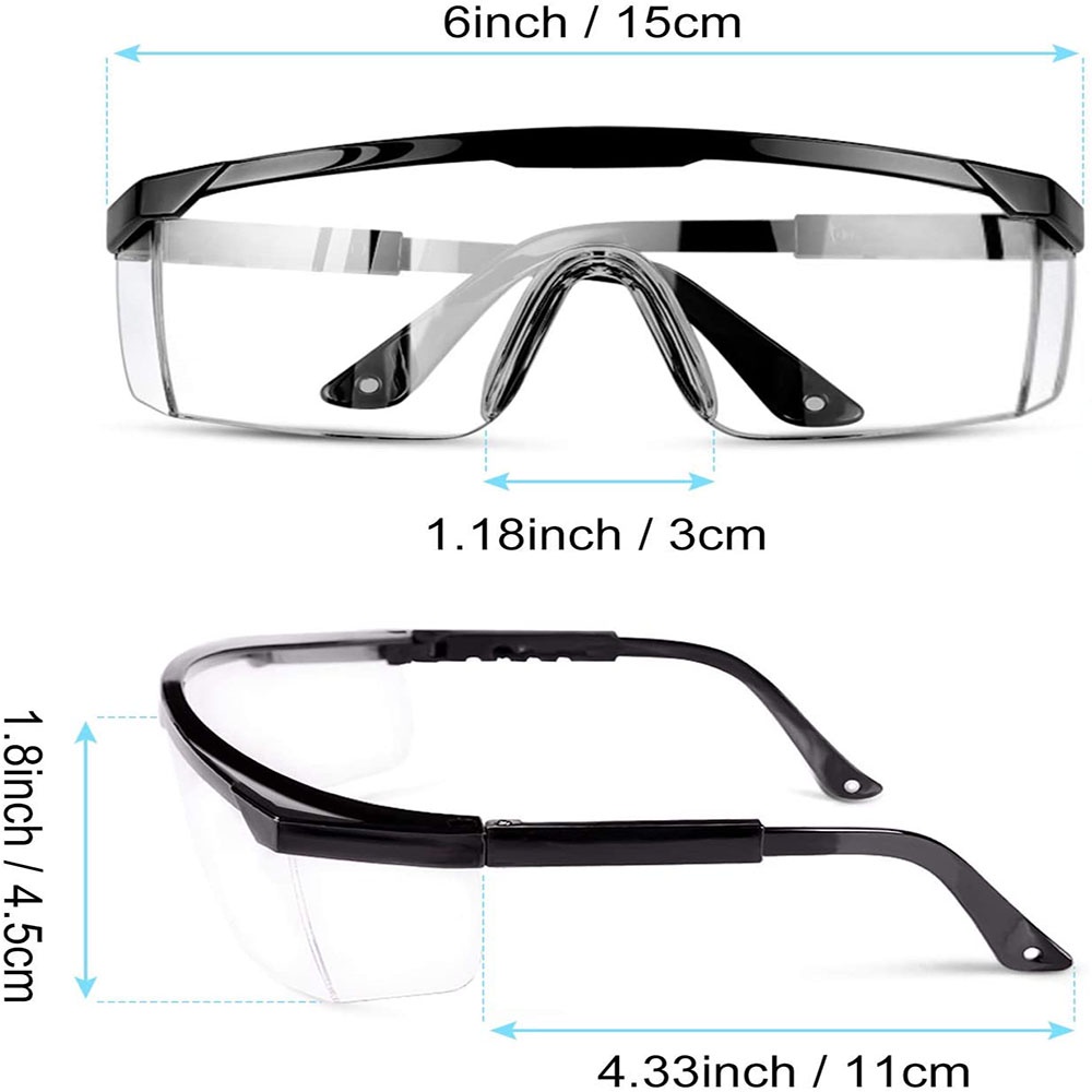 Unisex Reusable High-transparent Anti-splash Retractable Waterproof Safety Goggles / Outdoor Riding Anti-fog Clear Eye Protection Goggles / Soft Comfortable Anti-droplet Isolation Blinds Goggles For Children/ Dust-proof Wind-proof Eye Protective Glasses