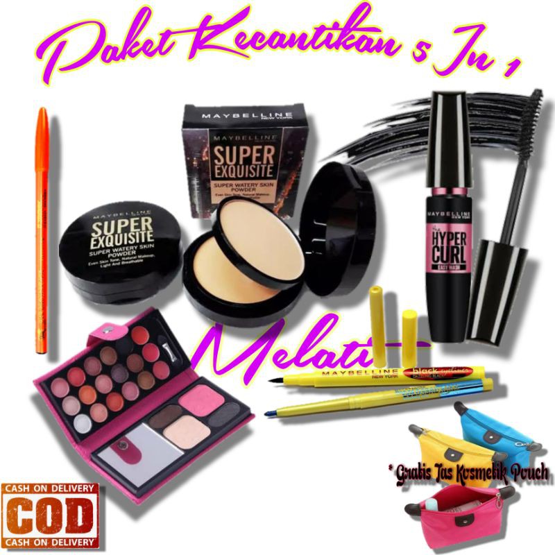 Paket Kosmetik Maybelline + Paket Make Up Wanita Maybelline + Paket Make Up Wanita  + Kecantikan