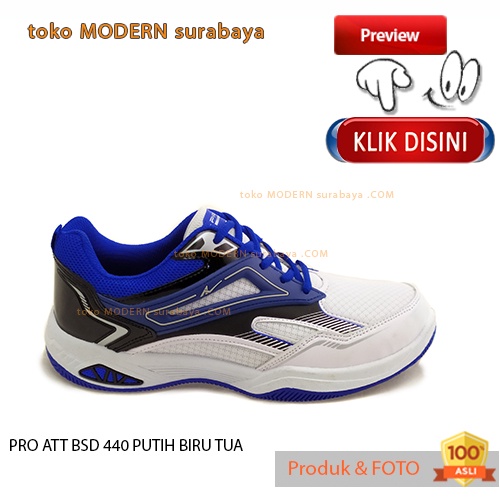 PRO ATT BSD 440 PUTIH BIRU TUA sepatu pria olahraga sneakers kets