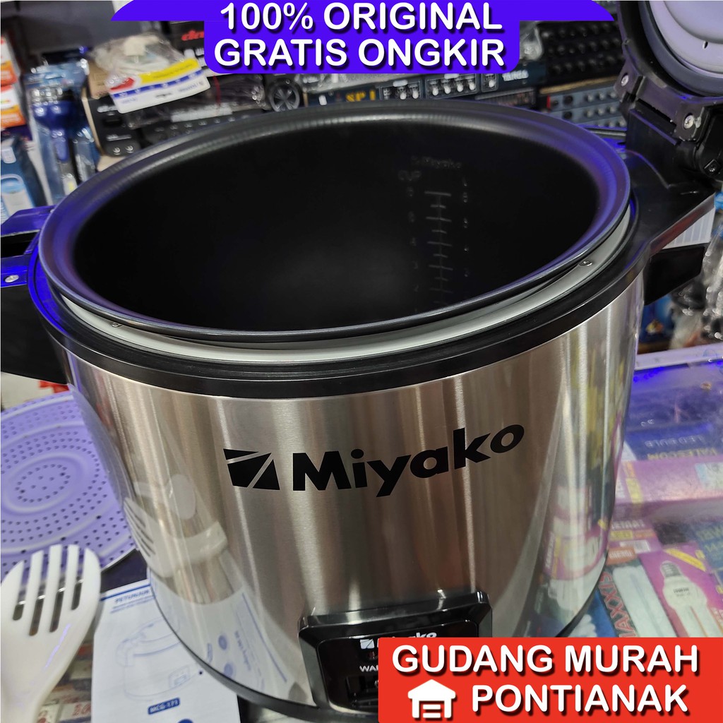 Rice Cooker Miyako MCG 171 kapasitas 16,7liter Jumbo Magic Com Stainless Steel Anti Lengket