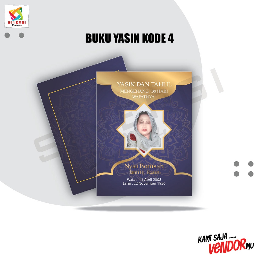 KODE 04 - BUKUN YASIN TAHLIL SOFT COVER KEKINIAN ELEGAN