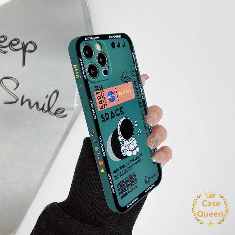 Soft Case Tpu Motif NASA Astronot Untuk IPhone 13 11 12 Pro Max XR 7 8 Plus X 6 6s Plus XS Max SE 2020