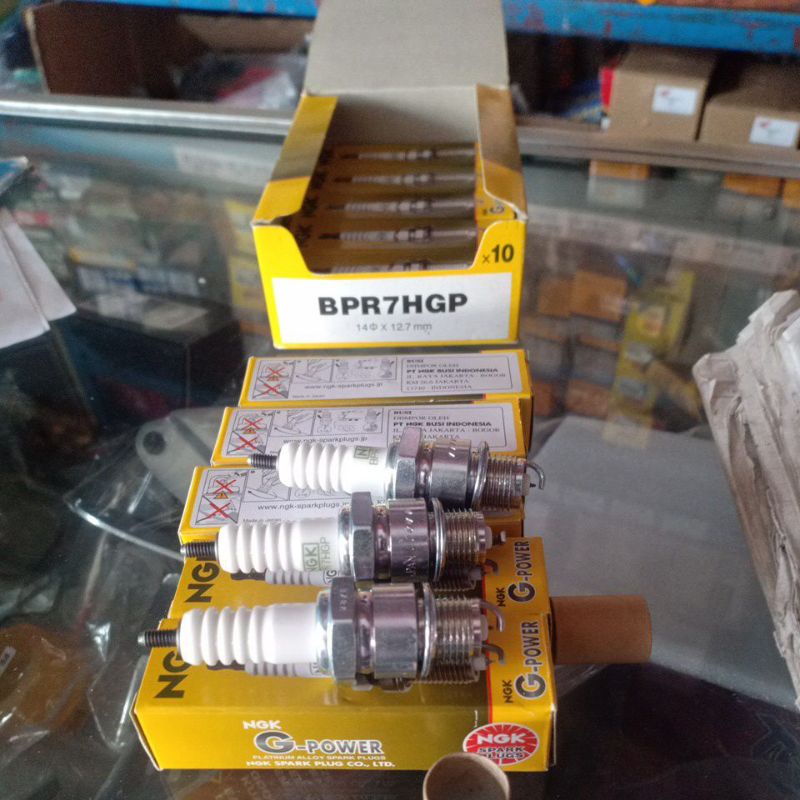 Busi NGK G Power Platinum CR7HGP grand mio jupiter z smash Busi FizR Alfa RC Tornado BPR7HGP rxking 