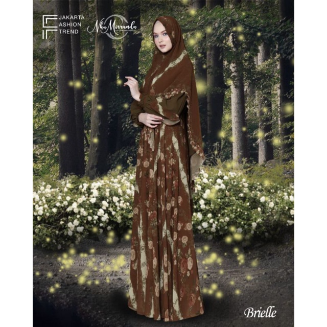 Brielle Series ORI by Nha Mirranda / Gamis Set Syar'i / Gamis Pesta Mewah / Dress Muslimah / Baju Syar'i Terbaru / Fashion Muslimah Branded-3