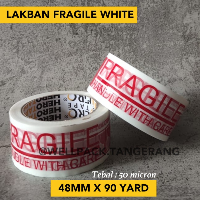 

Hari Ini Lakban Fragile / Jangan Dibanting 2" / 2Inch 48Mm X 90Yard - 50Micron Limited