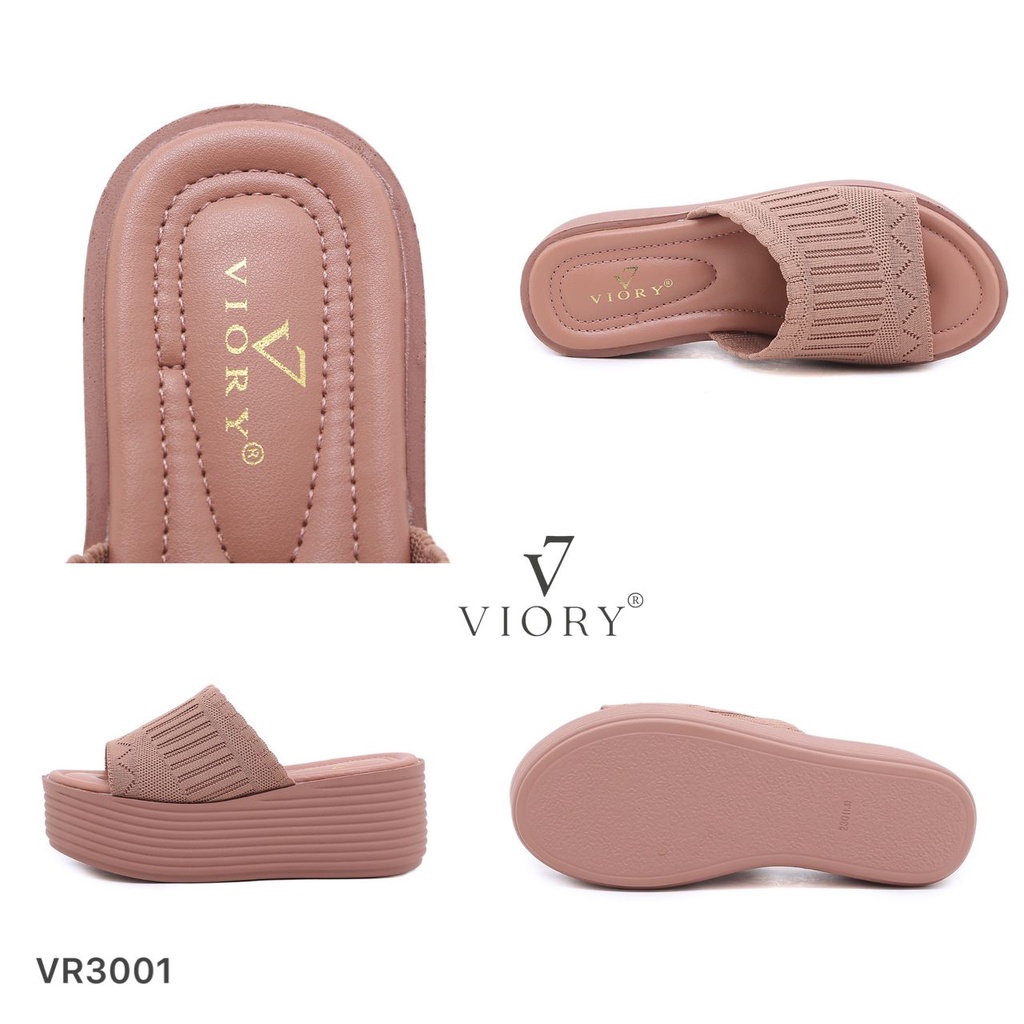 VIORY Sandal Wanita Wedges Shoes #VR3001 ORIGINAL