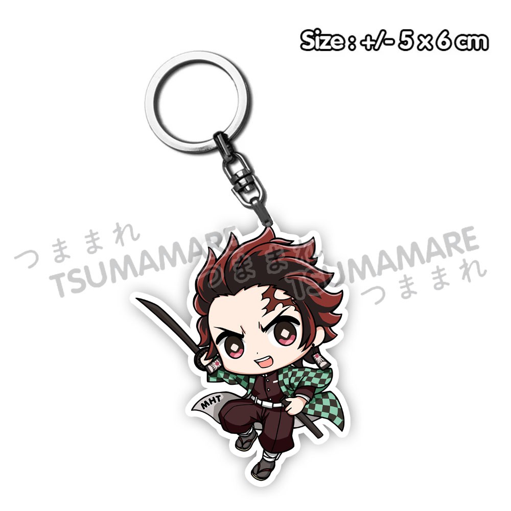 Gantungan Kunci Acrylic Anime Kimetsu no Yaiba Demon Slayer Kamado Tanjiro