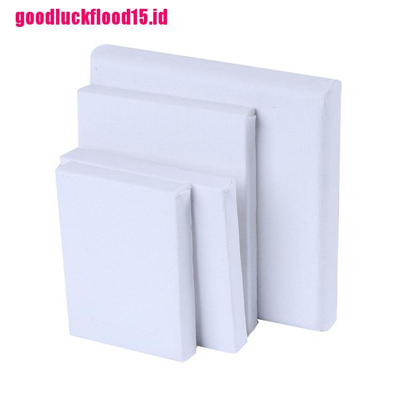 {LUCKID}Blank White Mini Small Stretched Artist Canvas Art Board Acrylic Oil Paint