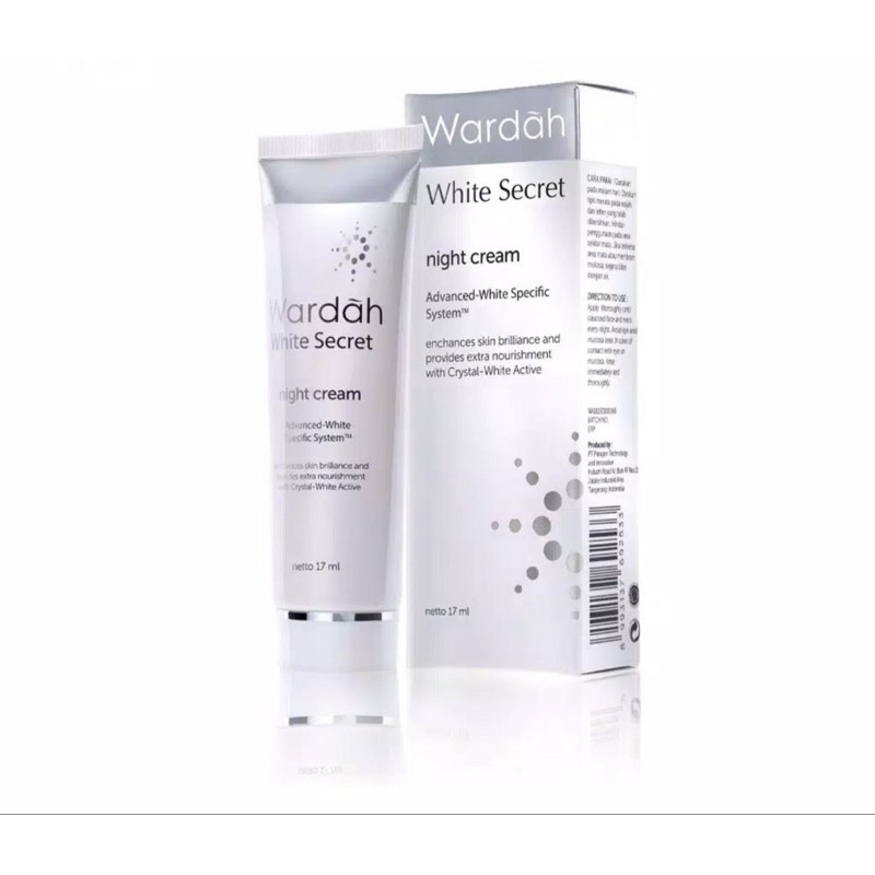 wardah white secret night cream