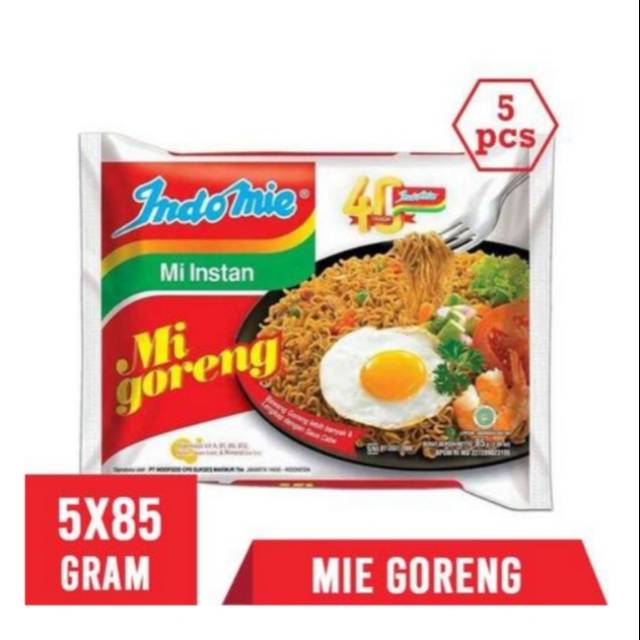 

Indomie Goreng 85gr/5pcs