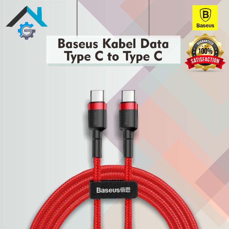 Kabel Data Baseus Type C to Type C 3A Fast Charging