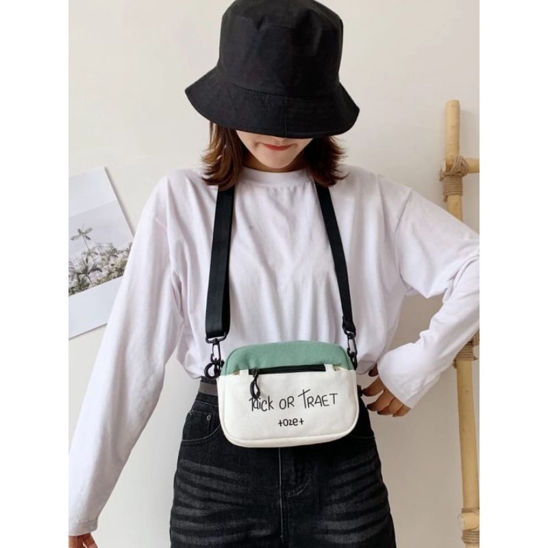 Tas Selempang Wanita Shoulder Bag Kanvas Tas Murah Cewek