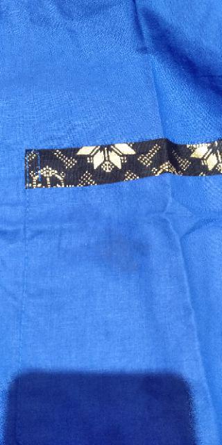 Risna Batik Hrb026 Kombinasi Batik Polos Warna M L Xl Pendek Batik Prada Pekalongan Masa Kini Keren