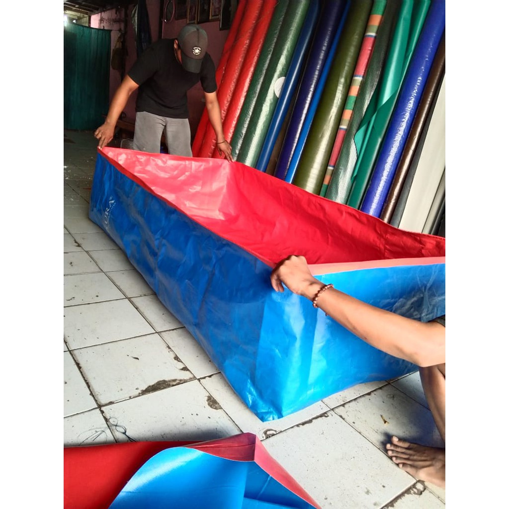 TERPAL KOLAM KOTAK A12 1X2X0,5 SAKURA/KOLAM TERPAL/KOLAM IKAN/TERPAL SAKURA/KOLAM LELE