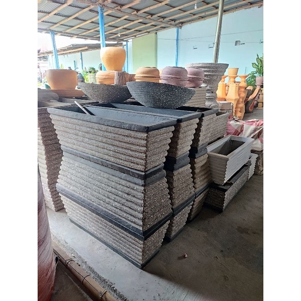 Pot Bunga Batu Keren dan Murah Ready Medan | Pot Bunga Panjang | Pot Bunga Batu | Pot Bunga Petak