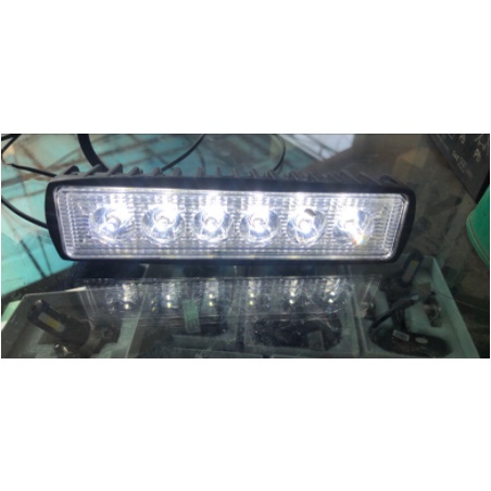 Lampu tembak LED Bar CREE sorot kabut 6 mata titik worklight Offroadd