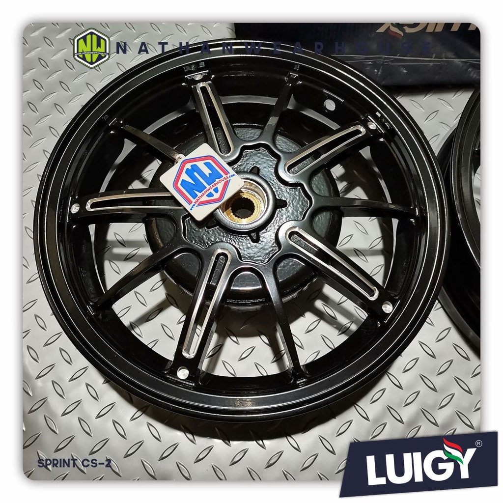 Velg LUIGY Model Marus Forged Vespa Sprint Primavera Black