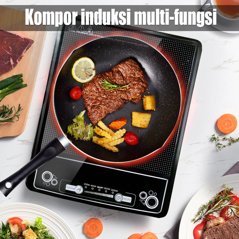 Induction Cooker HRIC01BK Kompor induksi cerdas Induksi elektromagnetik1200watt