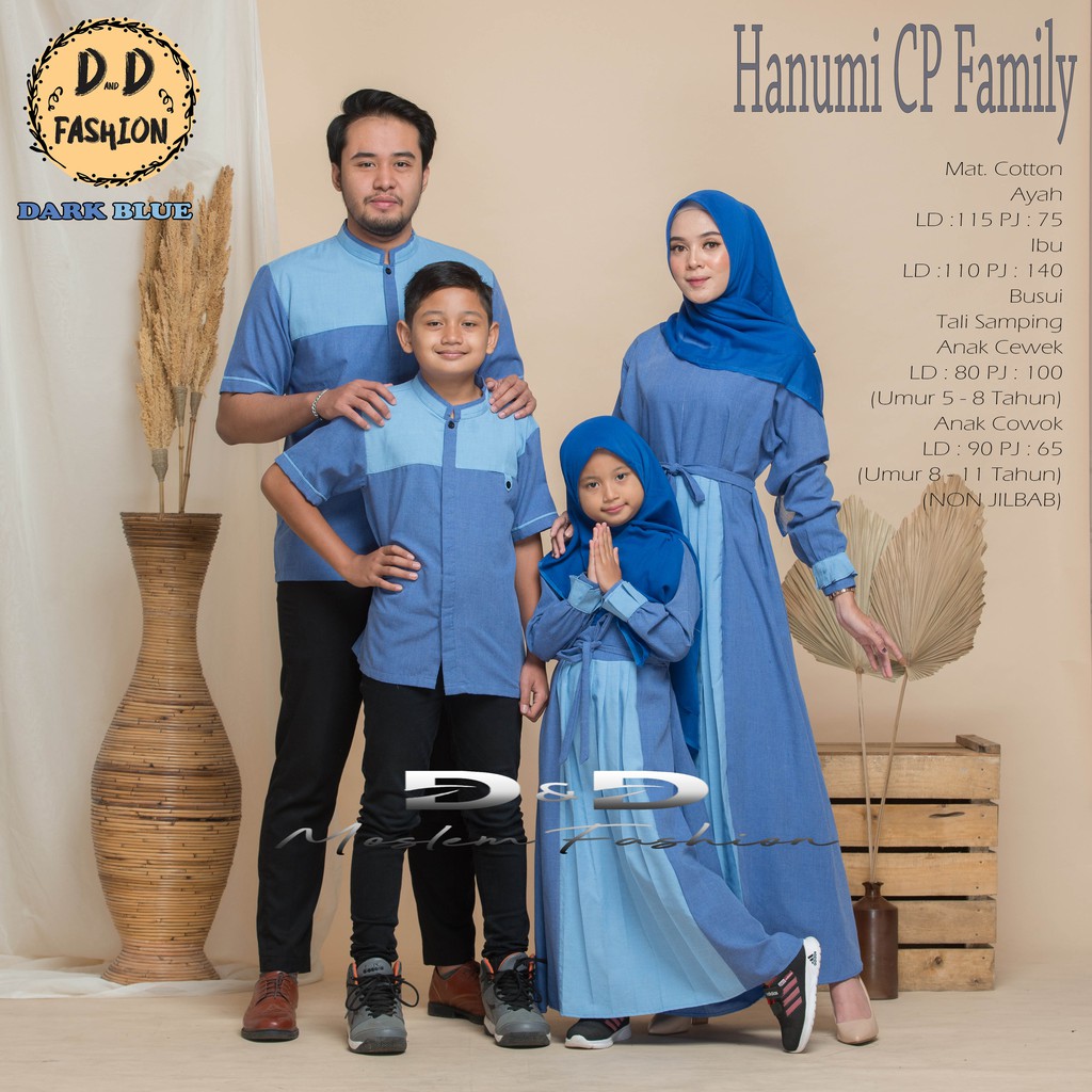 HANUMI BAJU COUPLE KELUARGA BAJU SARIMBIT BAJU LEBARAN FASHION MUSLIM HANUMI COUPLE FAMILY