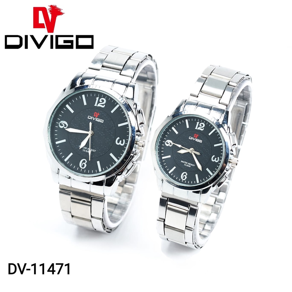 (KW) JAM TANGAN DIVIGO ORIGINAL COUPLE DV-11471