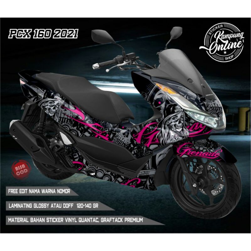 sticker decal pcx new full body stiker strifing pcx 160cc