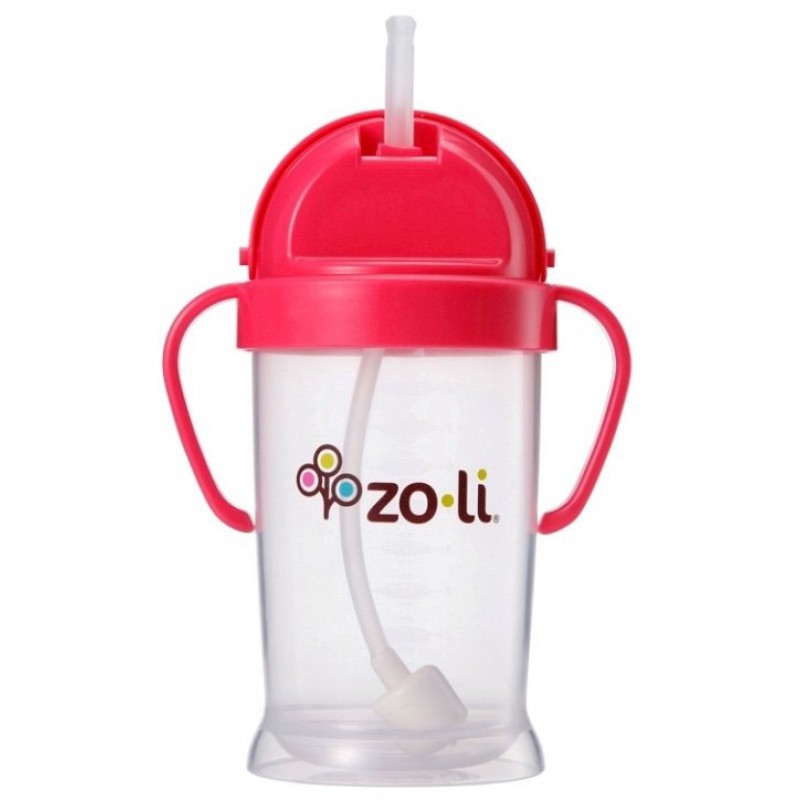 Zoli Straw Sippy Cup Bot XL 9 oz/270ml - Pink