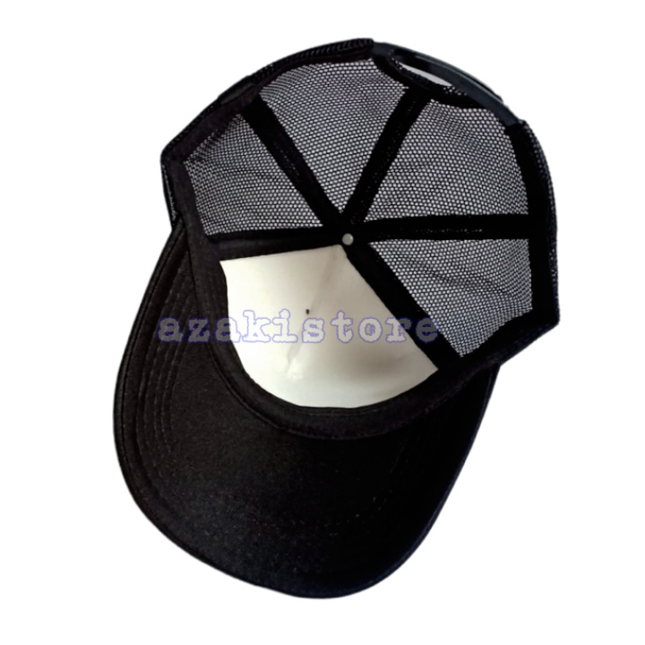 Topi Hitam Depan Putih Keren