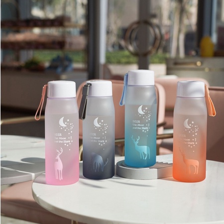 Botol Minum Deer Moon And Star 560ml Warna Doff Sembur Cantik Anti Tumpah