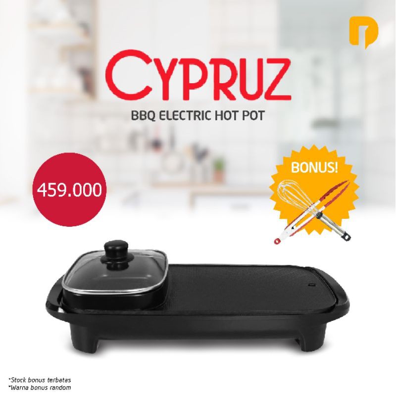 CYPRUZ BBQ ELECTRIC HOT POT