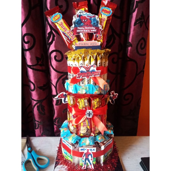 

SNACK TOWER ULANG TAHUN/ SNACK CAKE / MURAH / HADIAH