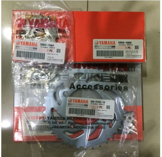 (Gear Paket) Gearset Vega R New (3S0) YGP (Asli Yamaha)