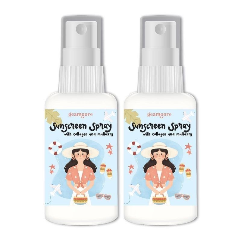 ✿ MADAME ✿ GEAMOORE SANSPRAY WITH COLLAGEN SUNSCREEN SPRAY - TABIR SURYA THAILAND 30ML