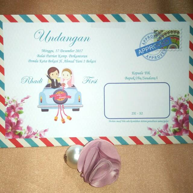 

Undangan Tema Amplop ZIE-32