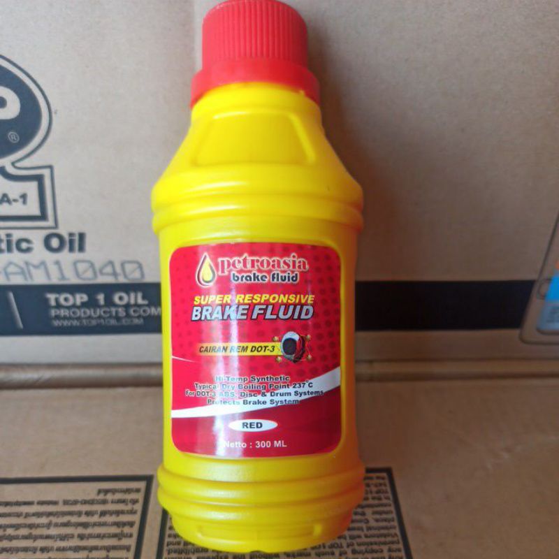 BRAKE FLUID MINYAK REM PETROASIA RED 300ML DOT-3